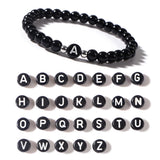 A-Z Charm Beaded Bracelet Men/Women Jewelry Boho Acrylic Bracelets