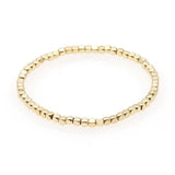 Square Beaded Bracelet Plated Unisex Jewelry