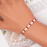 Shinus Bohemia Elastic Bracelet Women Jewelry Red