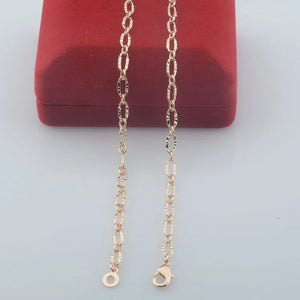 4mm Rose Girls Smart Link Oval Chains Necklace Jewelry