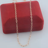 4mm Rose Girls Smart Link Oval Chains Necklace Jewelry