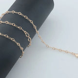 4mm Rose Girls Smart Link Oval Chains Necklace Jewelry