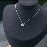 925 Silver CZ Crab Choker Zircon Women Necklace NK139