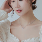925 Silver CZ Crab Choker Zircon Women Necklace NK139