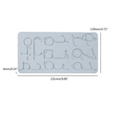 Silicone Epoxy Resin Molds for DIY Pendant Keychain Decoration