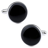 Enamel Round Pattern Classic Dress Shirt Tuxedo Cuff Links