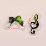 Bow-knot Musical Note Resin Mold Pendant UV Epoxy Silicone Molds