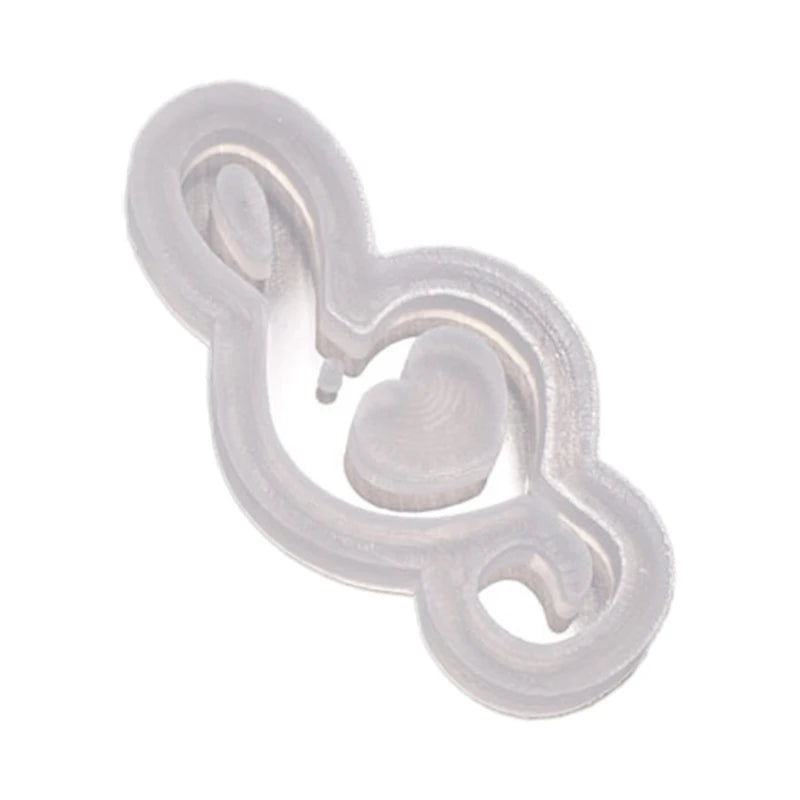 Bow-knot Musical Note Resin Mold Pendant UV Epoxy Silicone Molds
