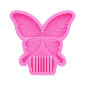 Butterfly Comb Epoxy Resin Mold Hair Jewelry Hair Pick Silicone Mould DIY