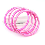 Colorful Bowknot Glitter Filled Jelly Bracelet for Women