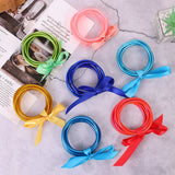 Colorful Bowknot Glitter Filled Jelly Bracelet for Women