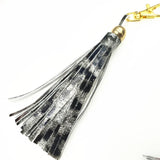 Colorful Leather Tassel Key Chain Lobster Clasp Car Key Ring Women Bag Pendant