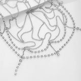 Crystal Tassel Hair Chain Rhinestone Head Chain Nightclub Bridal Headpiece