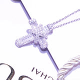 Cross Pendant Necklace for Women Christian Jesus Zircon Jewelry