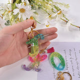 English Alphabet Earrings Silicone Resin Mold DIY Jewelry Keychain Pendant