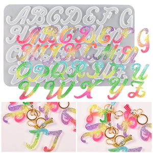 Alphabet Earrings Silicone Mold DIY Jewelry Bag Accessories