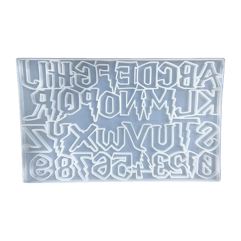 English Alphabet Keychain Silicone Resin Mold DIY Jewelry Bag Accessories