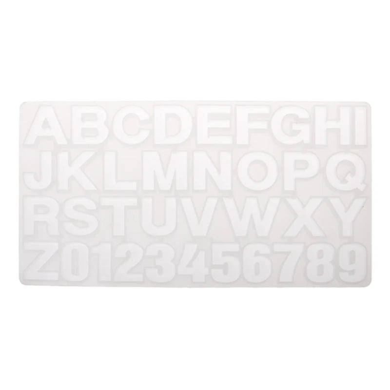 Alphabet Keychain Silicone Resin Mold DIY Pendant Jewelry for Bags