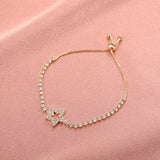 Rhinestone Star Bracelet Silver