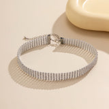Rhinestone Chunky Choker Necklace for Women