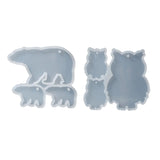 Bear Owl Ornaments Silicone Epoxy Resin Mold DIY Keychain Pendant Jewelry