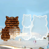 Bear Owl Ornaments Silicone Epoxy Resin Mold DIY Keychain Pendant Jewelry