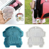 Cartoon School Bus Keychain Silicone Mold