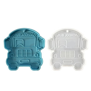 Cartoon School Bus Keychain Silicone Mold