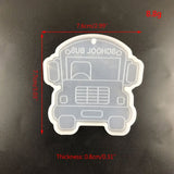 Cartoon School Bus Keychain Silicone Mold