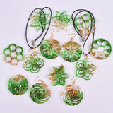 DIY Hollow Flower Silicone Resin Mold for Keychain Earrings Pendant Jewelry