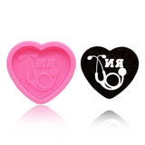 Love Heart Doctor Stethoscope Keychain Silicone Mold