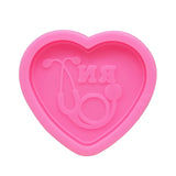 Love Heart Doctor Stethoscope Keychain Silicone Mold