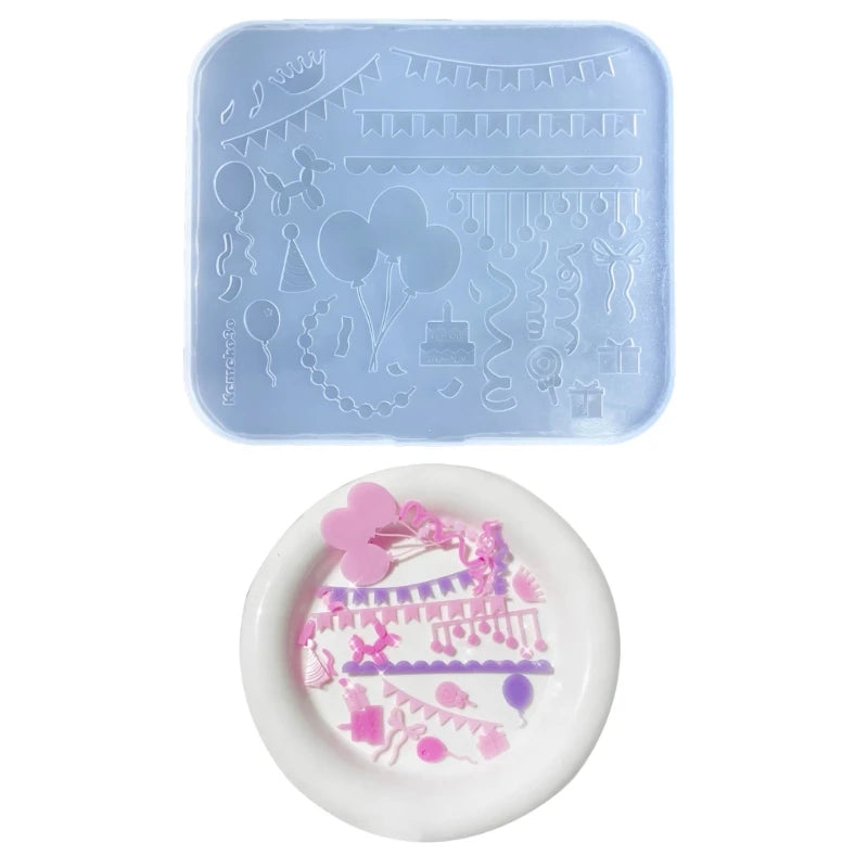 Silicone Epoxy Resin Mold for Keychain Pendant Jewelry Craft