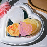 Geometry Love Silicone Epoxy Resin Mold for DIY Keychain Pendant