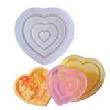Geometry Love Silicone Epoxy Resin Mold for DIY Keychain Pendant
