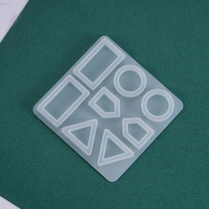Polygonal Earrings Silicone Mold DIY Jewelry Keychain Pendant