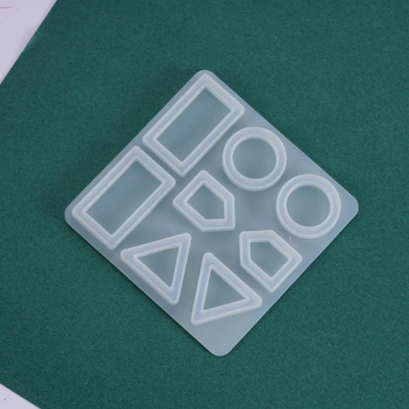 Polygonal Earrings Silicone Mold DIY Jewelry Keychain Pendant