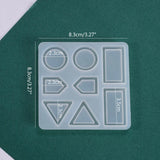 Polygonal Earrings Silicone Mold DIY Jewelry Keychain Pendant