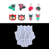 Halloween Bat Shape Earrings Silicone Mold for DIY Craft Keychain Clay