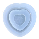 Silicone Love Heart Keychain Mold for Epoxy Resin