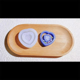 Silicone Love Heart Keychain Mold for Epoxy Resin