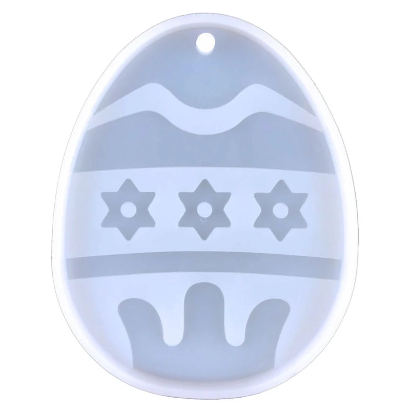 Silicone Molds Easter Egg Carrot Rabbit for Key Pendant DIY Epoxy Resin
