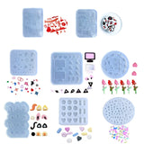 Silicone Quicksand Musical Symbols Keychain Mold DIY Pendant Epoxy Molds