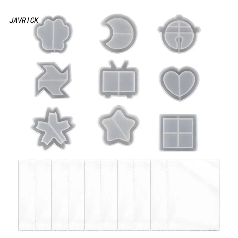 Silicone Quicksand Star Moon Keychain Mold DIY Pendant Jewelry Resin Molds