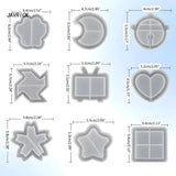 Silicone Quicksand Star Moon Keychain Mold DIY Pendant Jewelry Resin Molds