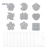 Silicone Quicksand Star Moon Keychain Mold DIY Pendant Jewelry Resin Molds