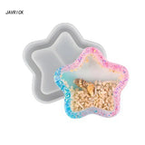 Silicone Quicksand Star Moon Keychain Mold DIY Pendant Jewelry Resin Molds