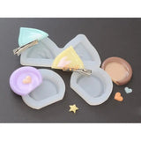 Silicone Resin Molds Cat Bear Ears Hairpin Mold DIY Keychain Pendant