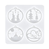 Silicone Resin Molds Christmas Keychain DIY Pendant Epoxy Crafting Mold