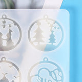 Silicone Resin Molds Christmas Keychain DIY Pendant Epoxy Crafting Mold